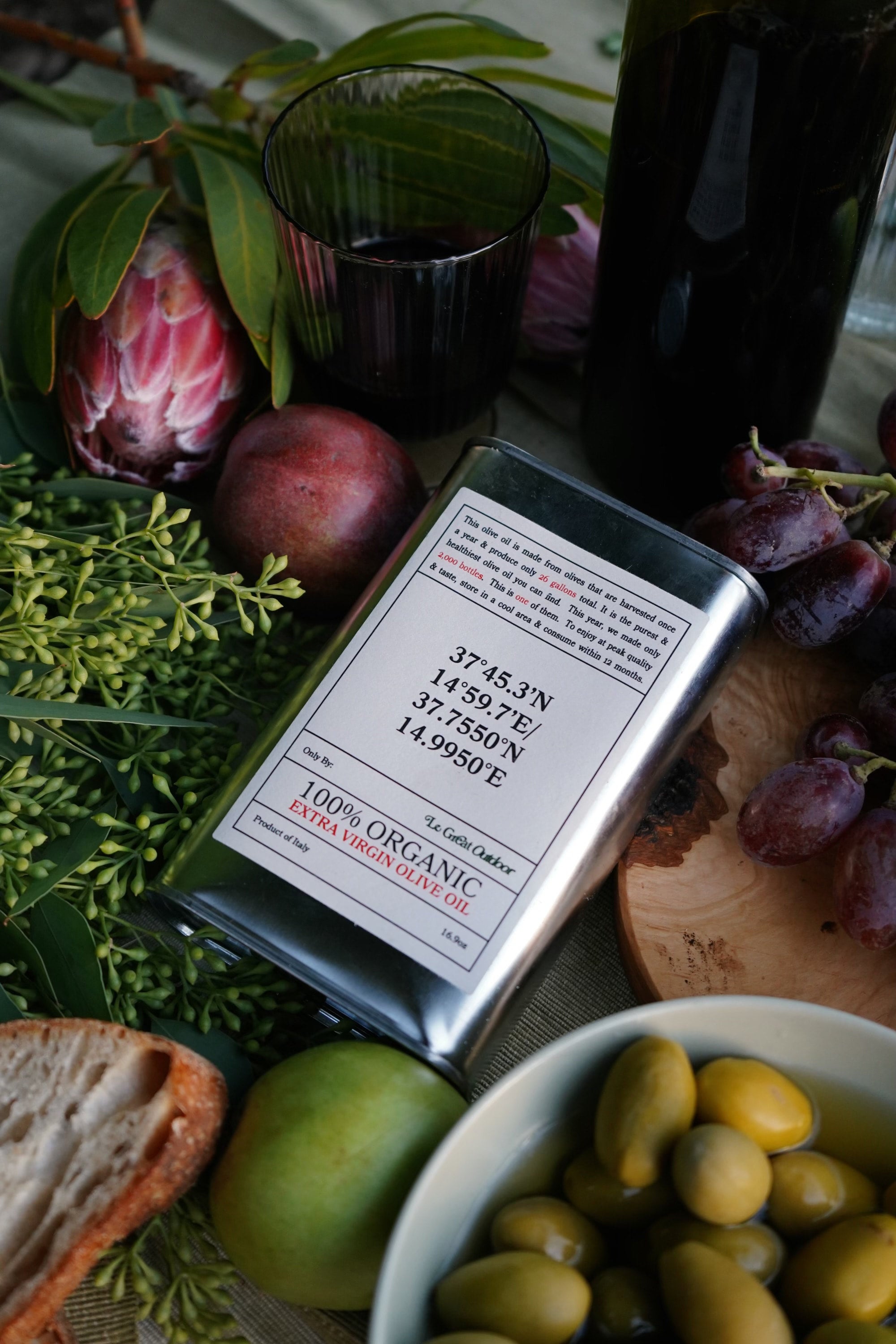 100% Organic Extra Virgin Olive oil | Le Great Outdoor