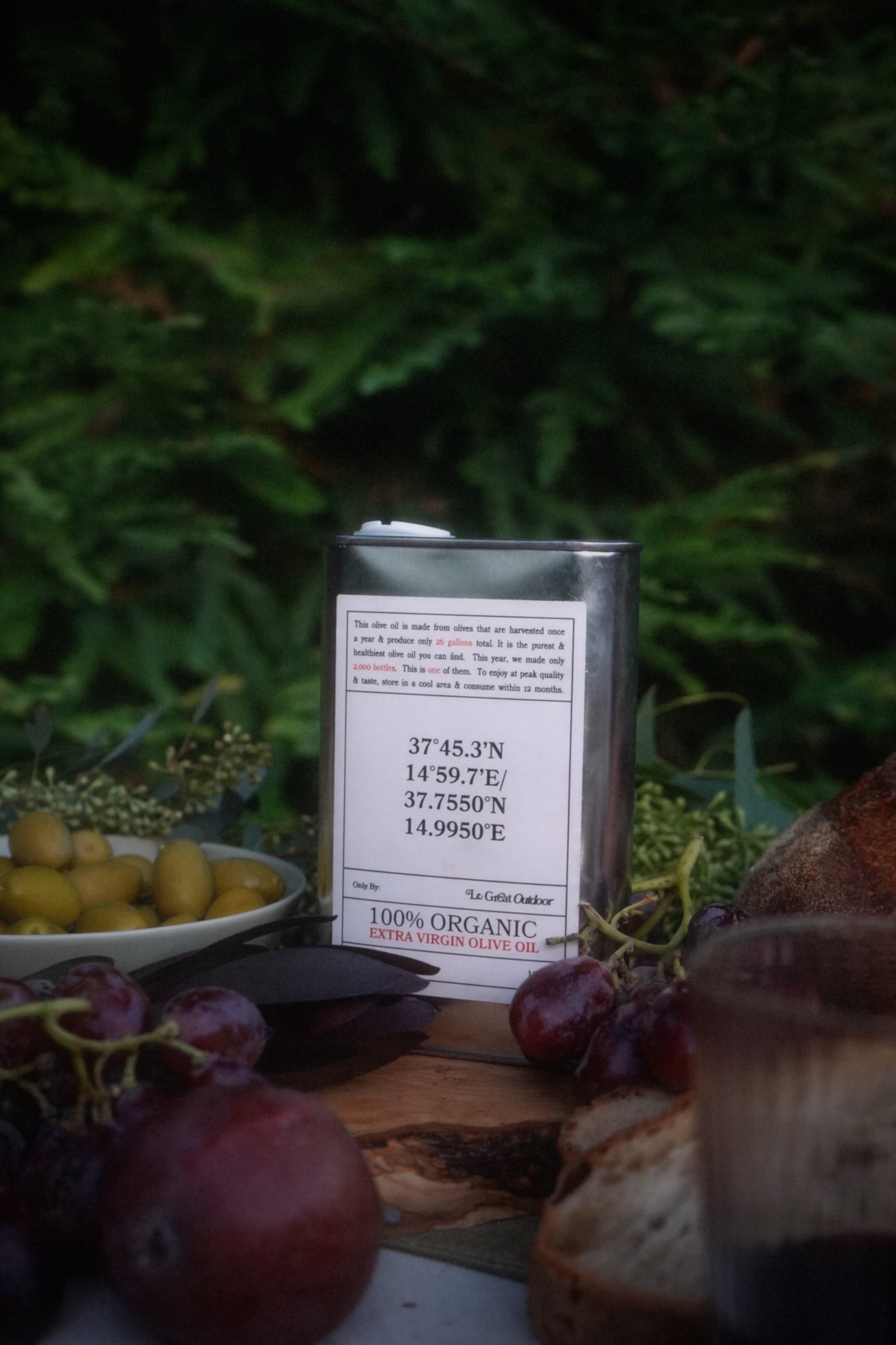 100% Organic Extra Virgin Olive oil | Le Great Outdoor